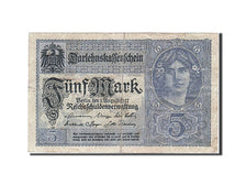 Banknote, Germany, 5 Mark, 1917, 1917-08-01, VF(20-25)