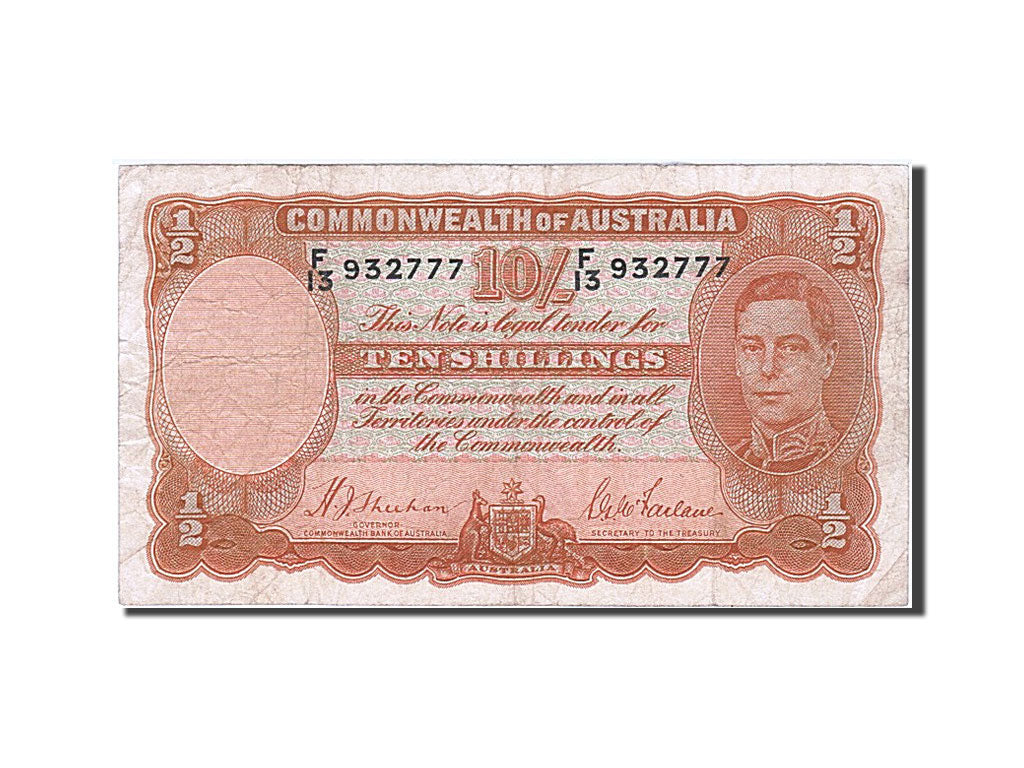 Banknote, Australia, 10 Shillings, 1939, EF(40-45)