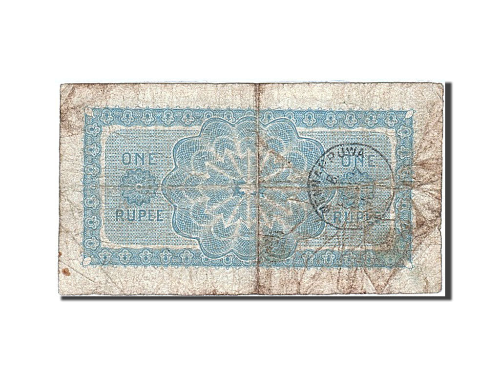 Ceylon, 1 Rupee, 1917, KM #16a, 1917-05-01, F(12-15), B/8 31216