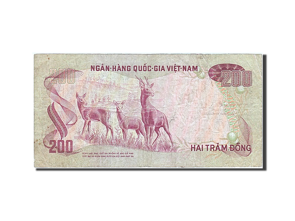 Banknote, South Viet Nam, 200 Dông, 1972, EF(40-45)