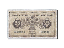 Finland, 25 Penniä, 1918, KM #33, VF(30-35), 12849361