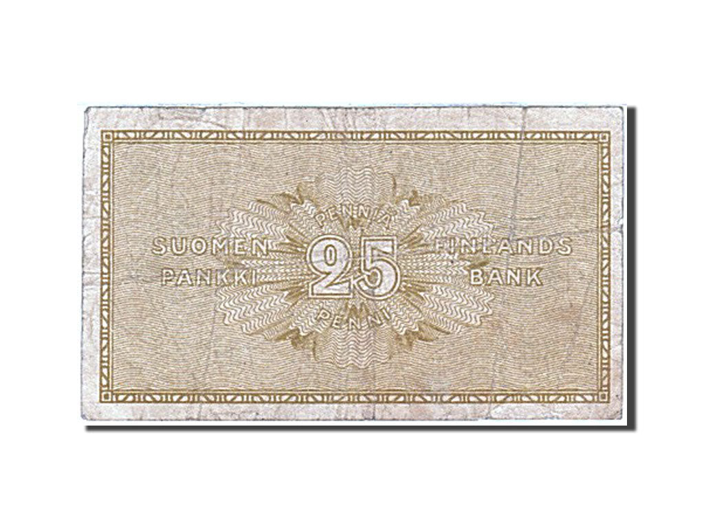 Finland, 25 Penniä, 1918, KM #33, VF(30-35), 12849361