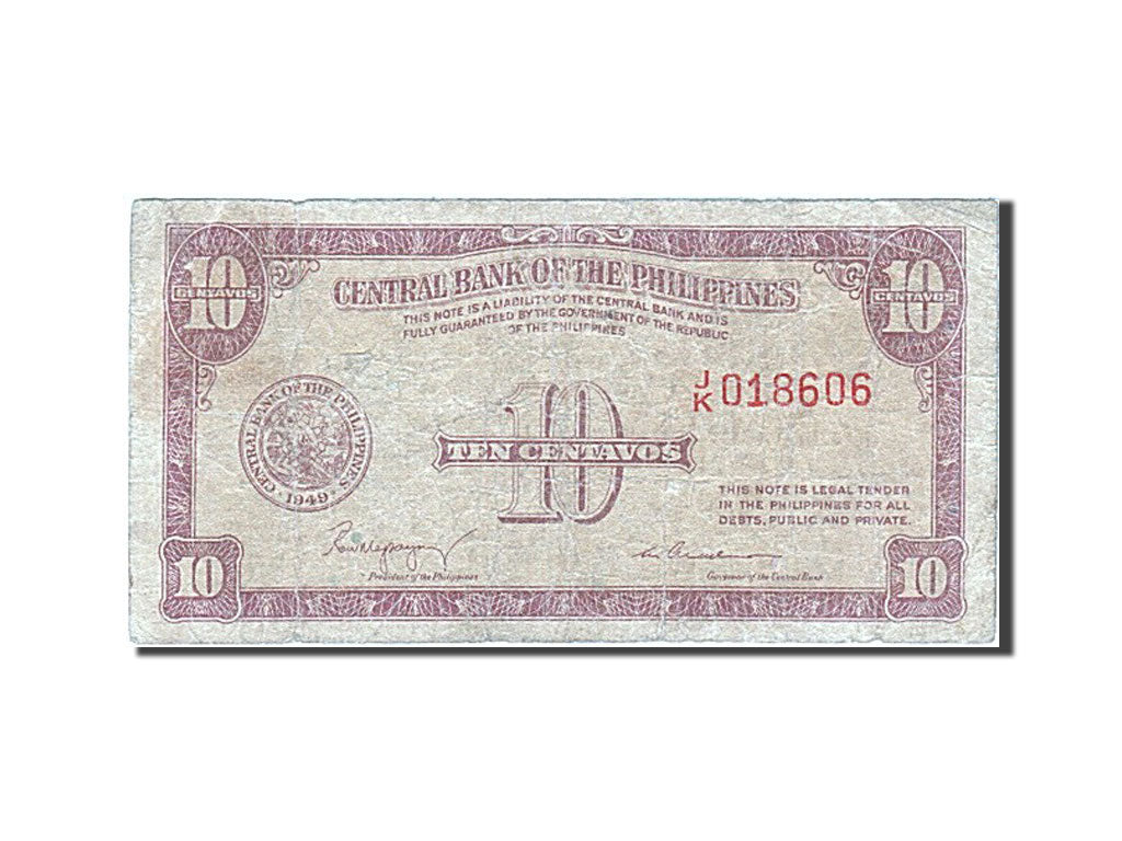 Filippine, 10 Centavos, 1949, MB