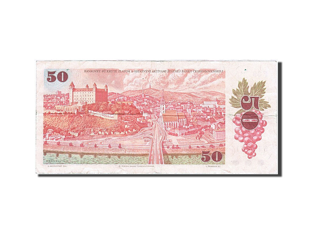 Geldschein, Tschechoslowakei, 50 Korun, 1987, S+