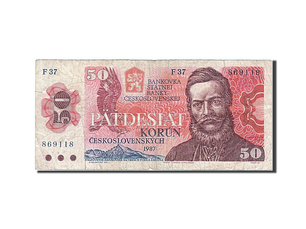 Czechoslovakia, 50 Korun, 1987, KM #96a, F(12-15), F37
