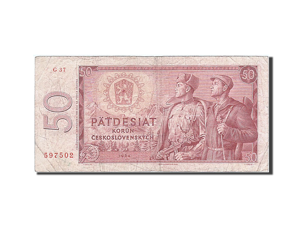 Geldschein, Tschechoslowakei, 50 Korun, 1964, S