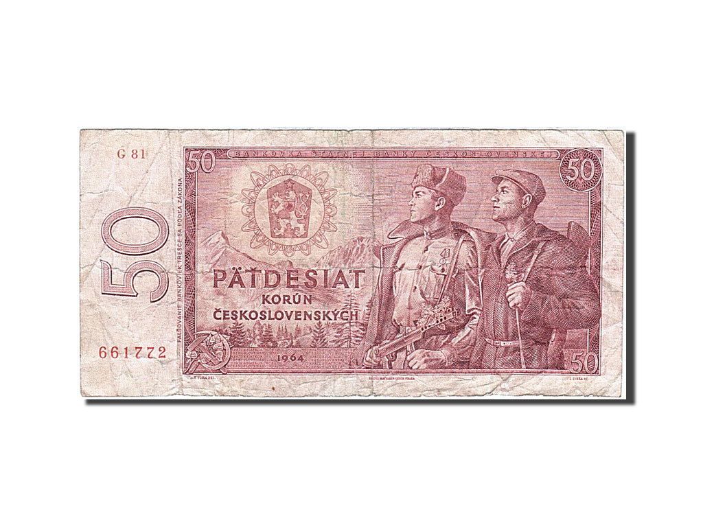 Banknote, Czechoslovakia, 50 Korun, 1964, VF(20-25)