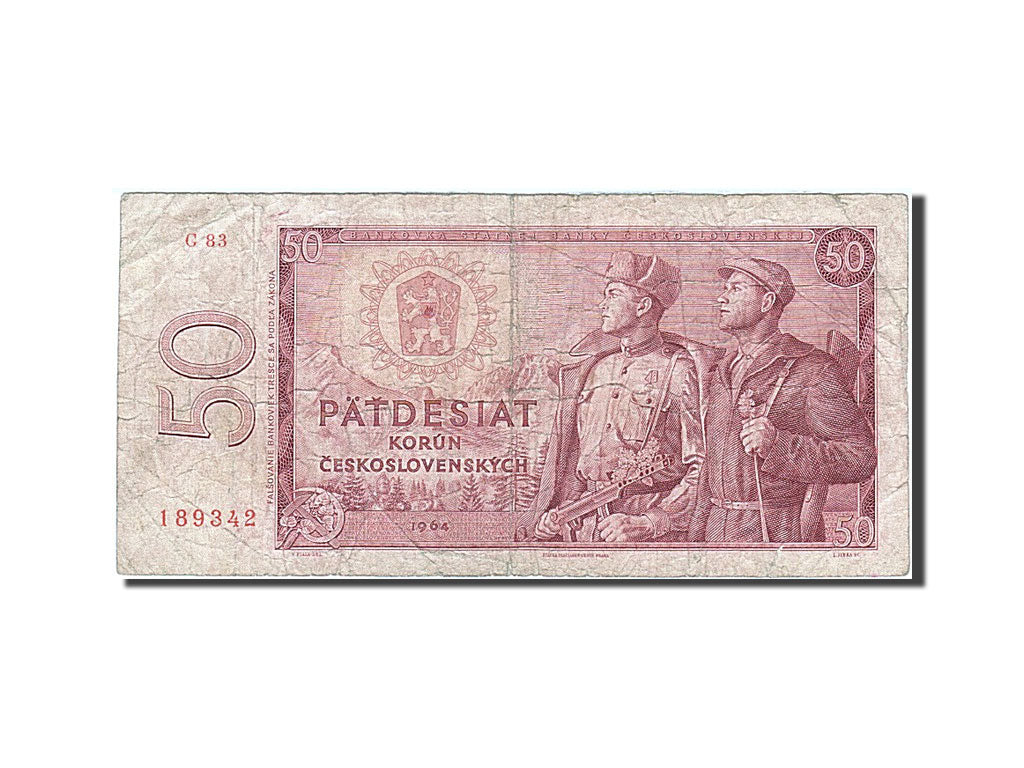 Banknote, Czechoslovakia, 50 Korun, 1964, F(12-15)