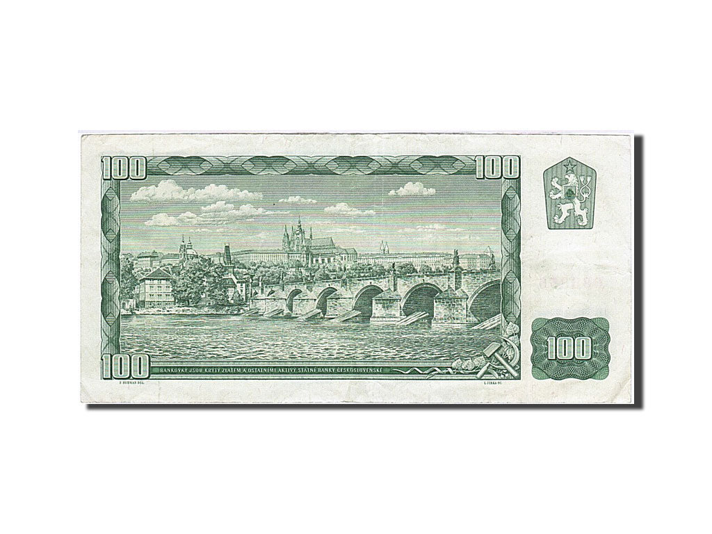 Banconote, Cecoslovacchia, 100 Korun, 1961, BB