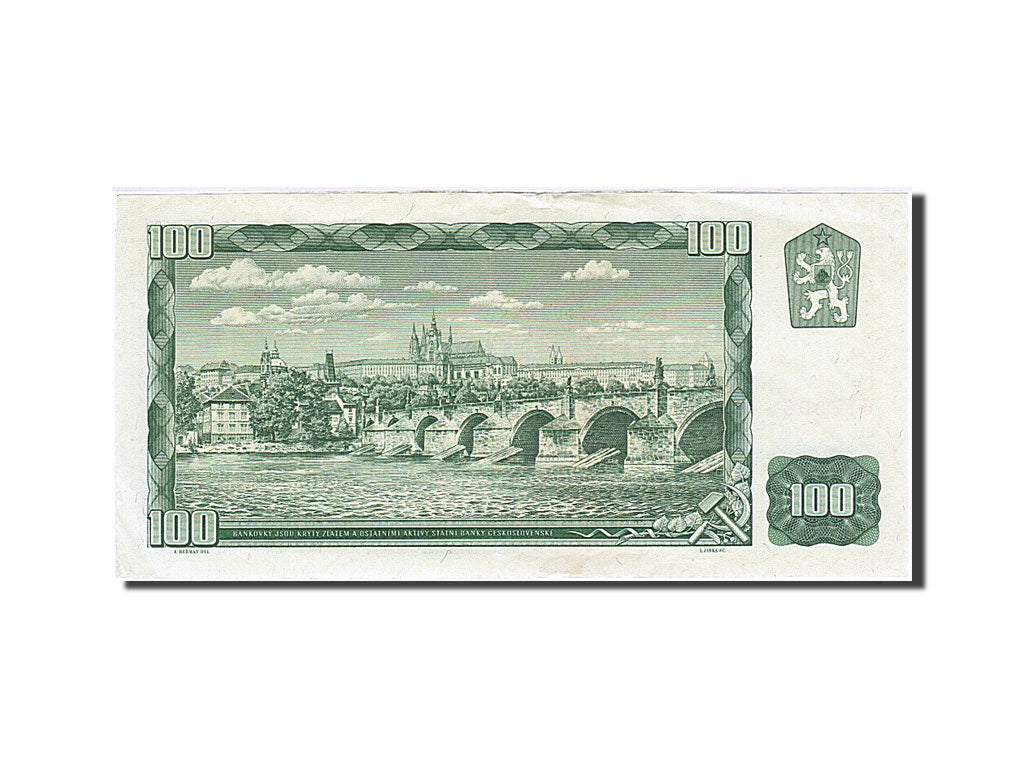Banknote, Czechoslovakia, 100 Korun, 1961, AU(55-58)