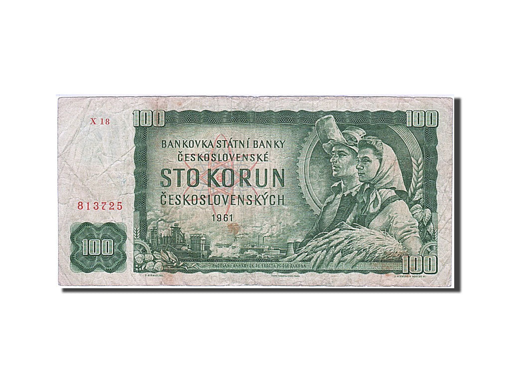 Banknote, Czechoslovakia, 100 Korun, 1961, VF(20-25)
