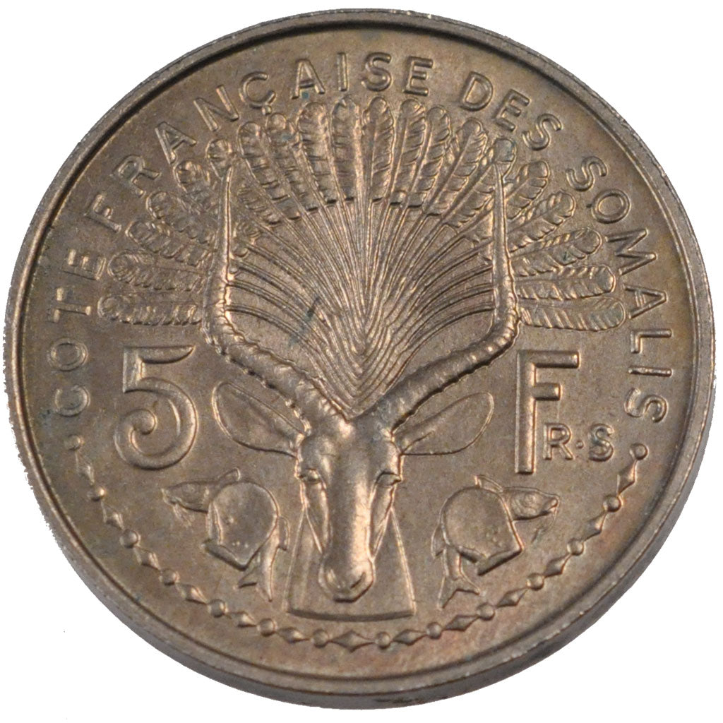 C&ocirc;te Fran&ccedil;aise des Somalis, 5 Francs, 1948, AU(55-58),...