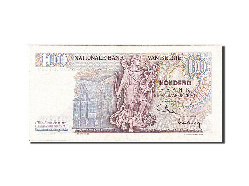 Belgique, 100 Francs, type Lambert Lombard