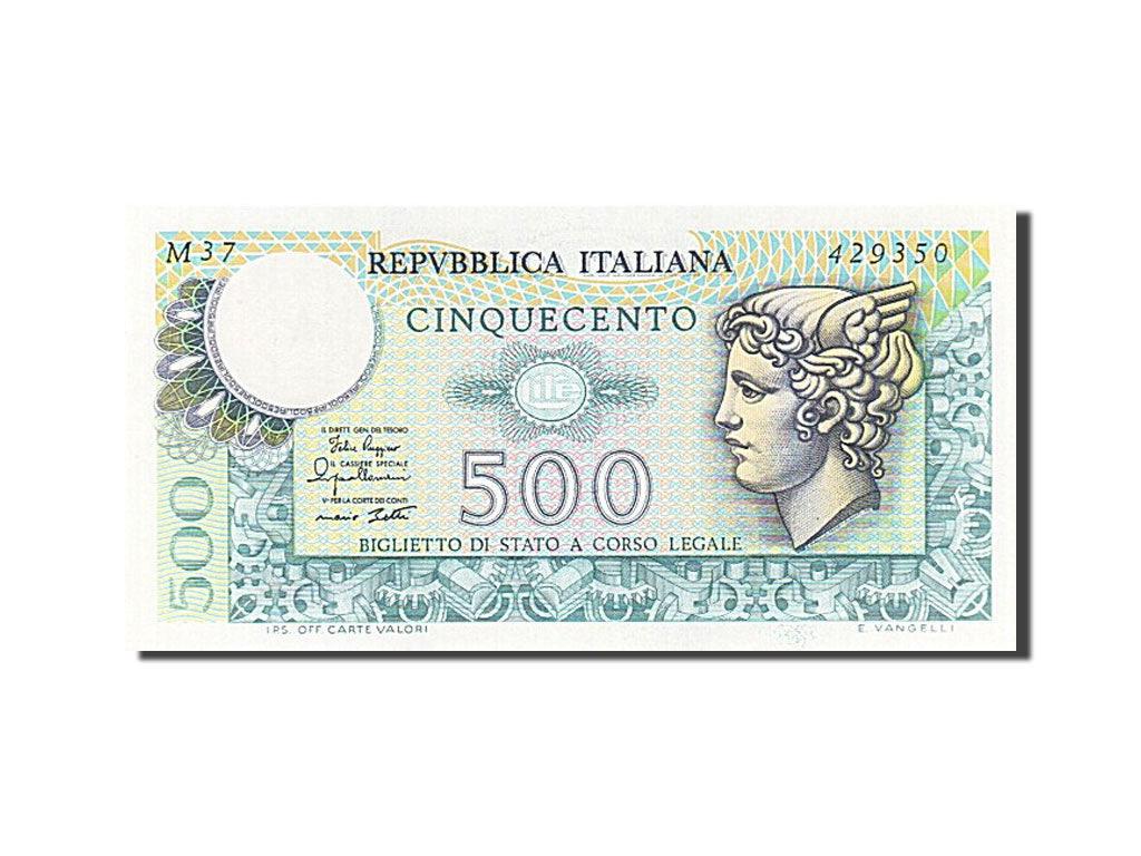 Italy, 500 Lire, 1974, KM #94, UNC(65-70), M37