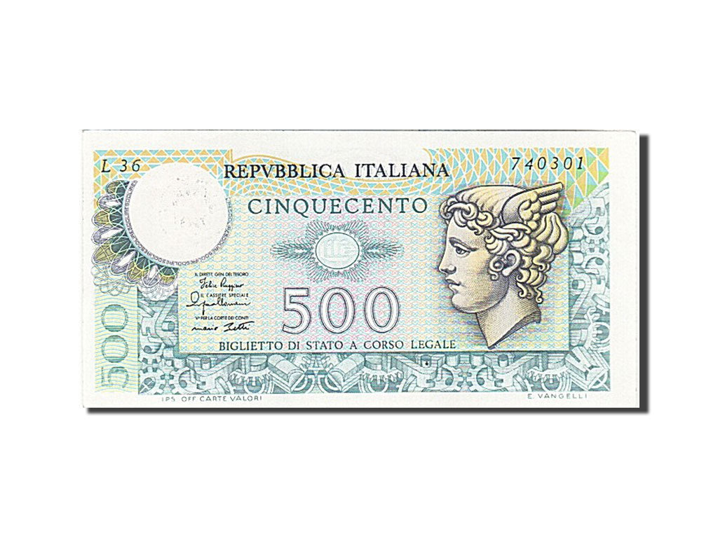 Italy, 500 Lire, 1974, KM #94, AU(50-53), L36