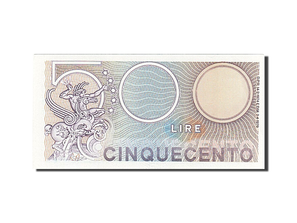 Italy, 500 Lire, 1974, KM #94, AU(50-53), L36