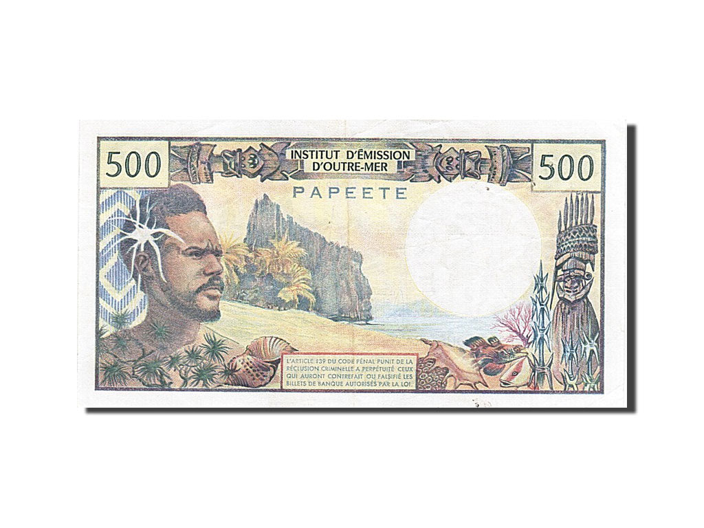 Banknote, Tahiti, 500 Francs, 1979, KM:25b1, AU(50-53)