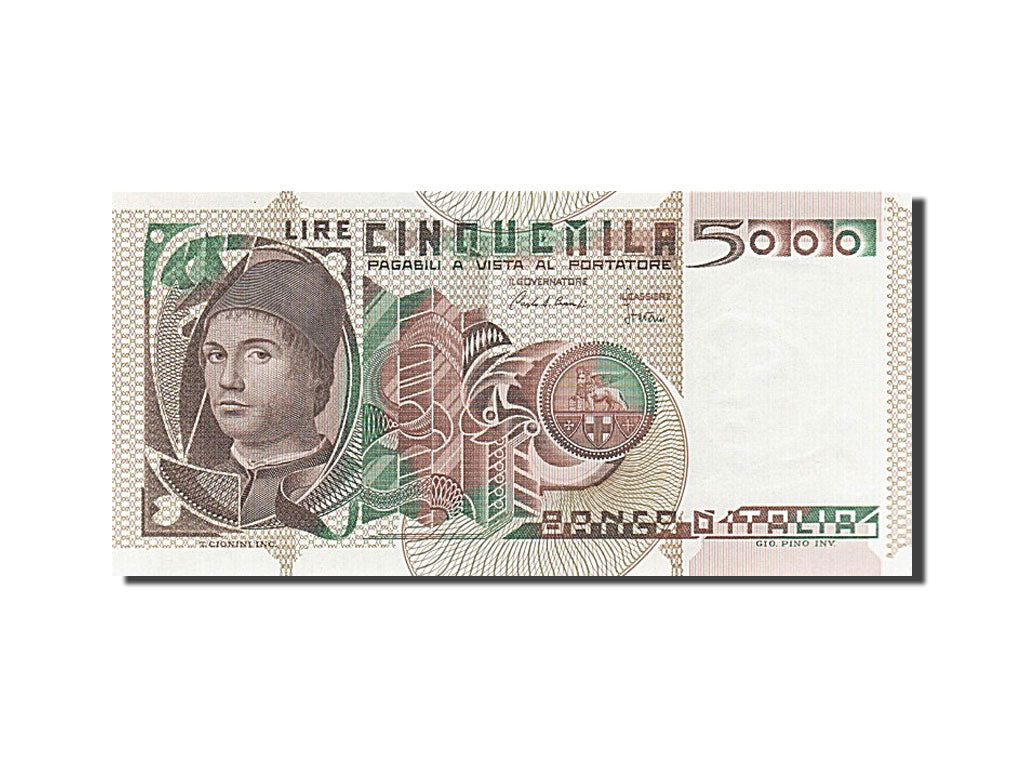 Italy, 5000 Lire, 1980, KM #105b, UNC(65-70), PA 491430 P