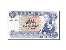 Mauritius, 5 Rupees, 1967, KM #30c, AU(50-53), A/32 769993