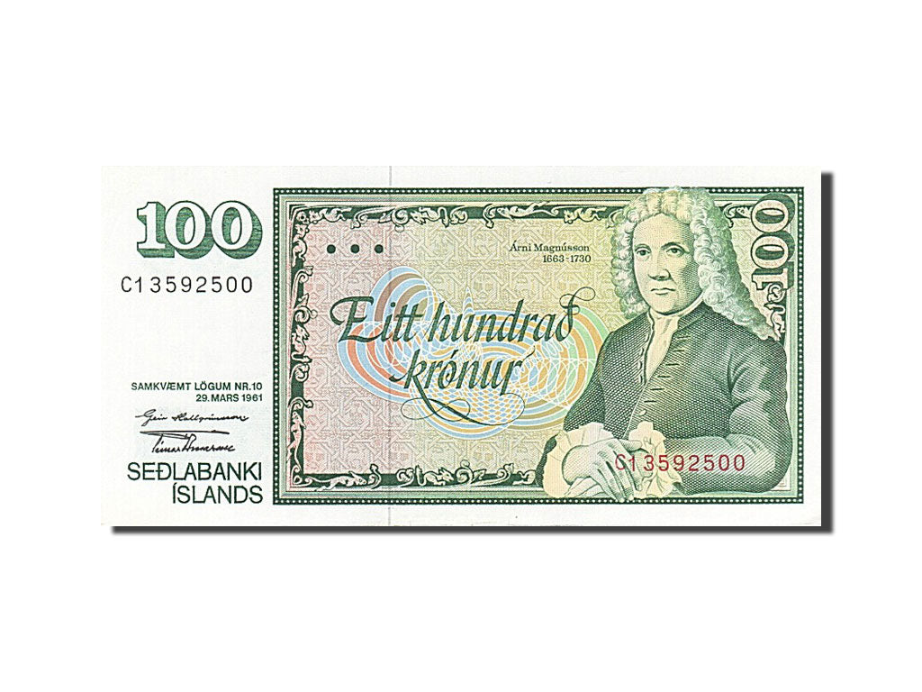 Iceland, 100 Krónur, 1981, KM #50a, UNC(63), C 13592500