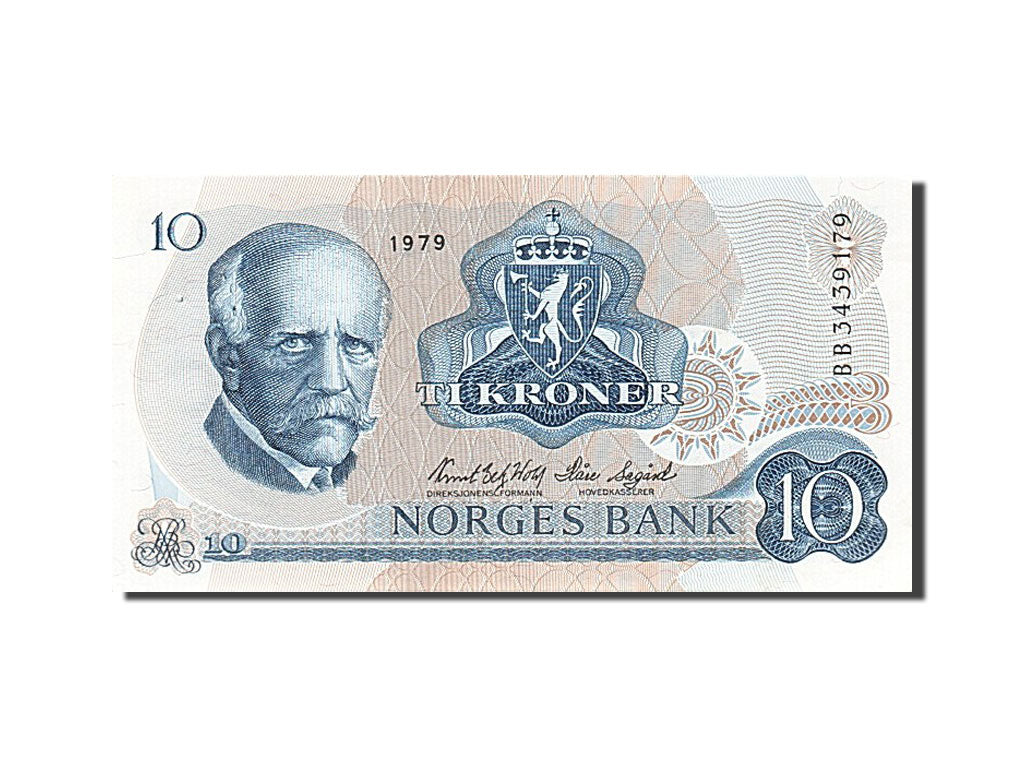Norway, 10 Kroner, 1979, KM #36c, UNC(63), BB 3439179