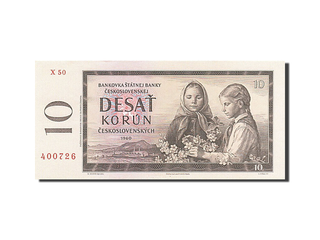 Banknote, Czechoslovakia, 10 Korun, 1960, UNC(65-70)