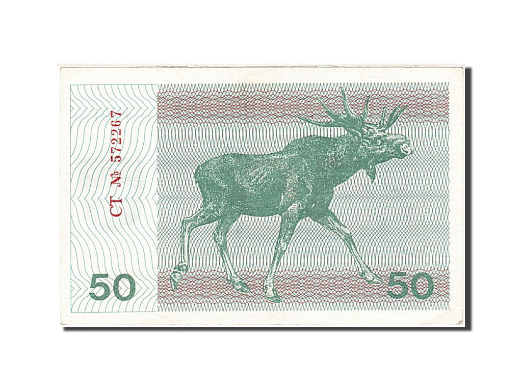 Lithuania, 50 (Talonas), 1991, KM #37b, EF(40-45), CT 572267