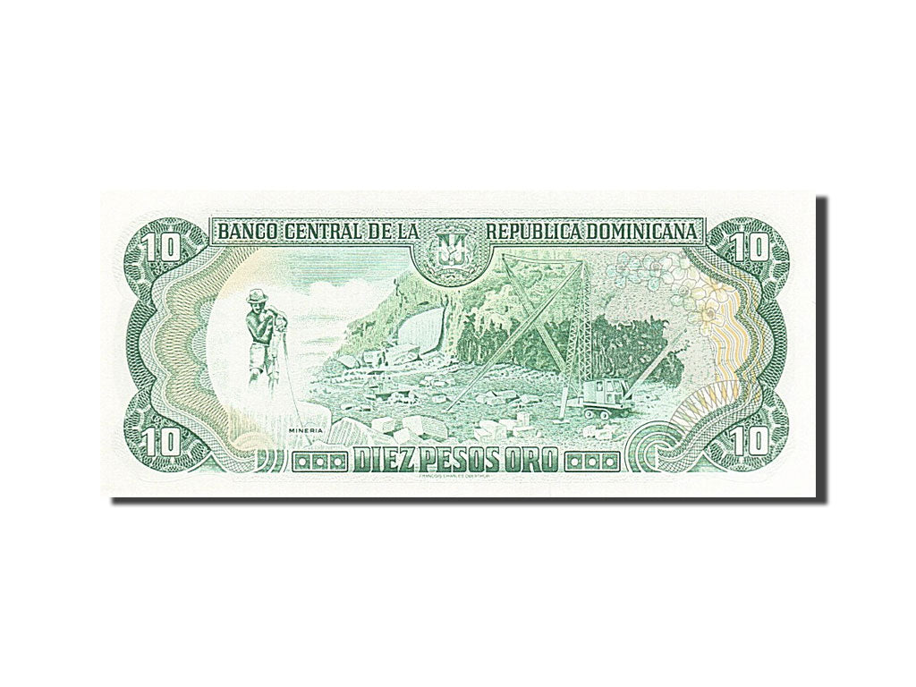 Dominican Republic, 10 Pesos Oro, 1997, KM #153a, UNC(65-70), F 676090 T