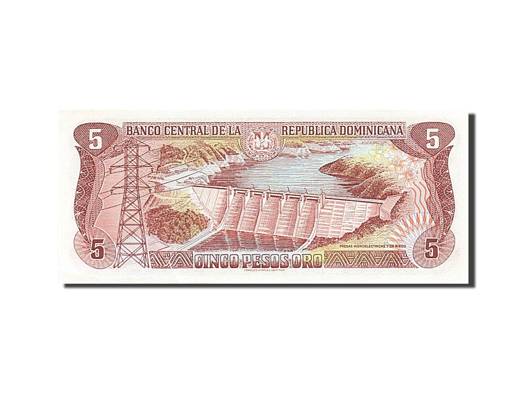 Billete, 5 Pesos Oro, 1997, República Dominicana, SC