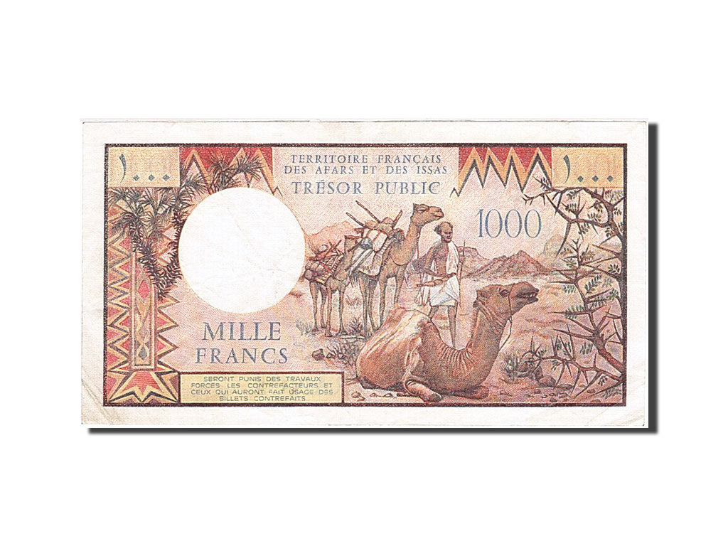 Djibouti, 1000 Francs, 1979, KM #37e, AU(50-53), D.1