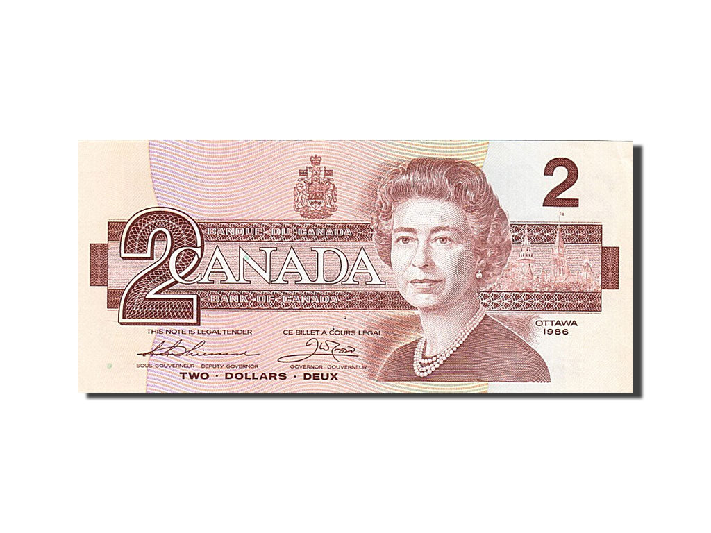 Canada, 2 Dollars, 1986, KM #94b, AU(55-58), EGA 1396288