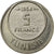 Coin, Tunisia, Muhammad al-Amin Bey, 5 Francs, 1954, Paris, MS(65-70)