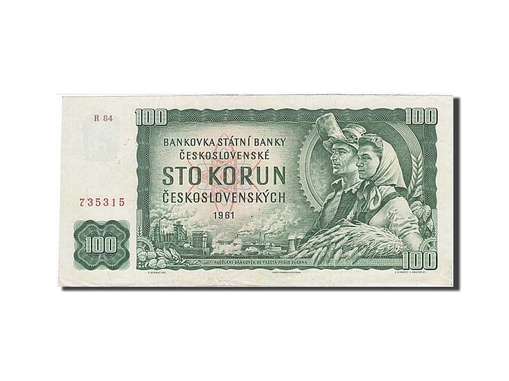 Banknote, Czechoslovakia, 100 Korun, 1961, AU(50-53)