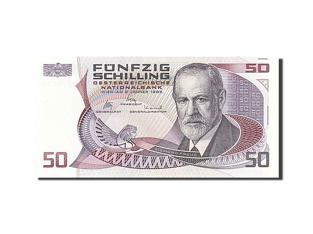 Austria, 50 Schilling, 1986, KM #149, 1986-01-02, UNC(60-62), G 877527 D