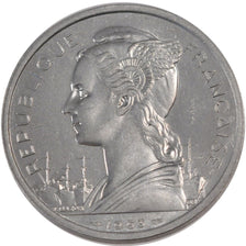 MADAGASCAR, 5 Francs, 1953, Paris, KM #E3, MS(65-70), Aluminum, Lecompte #105,..