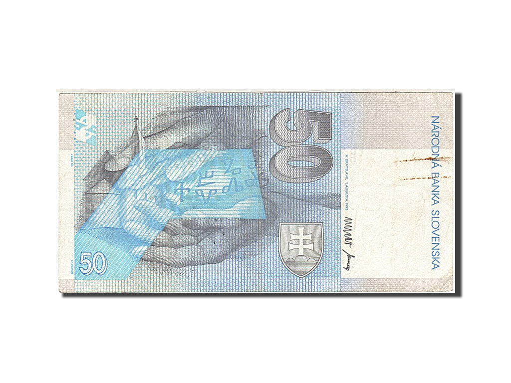 Slovakia, 50 Korun, 1993, KM #35, 1993-08-01, VF(30-35), C 13006101