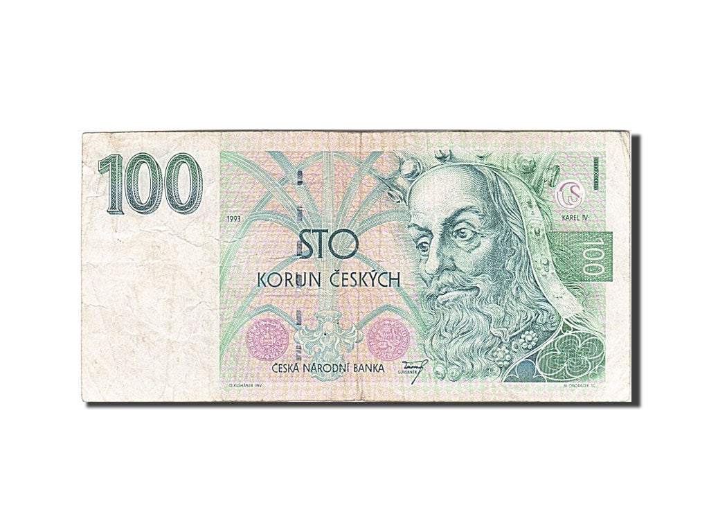 Banknote, Czech Republic, 100 Korun, 1993, VF(20-25)