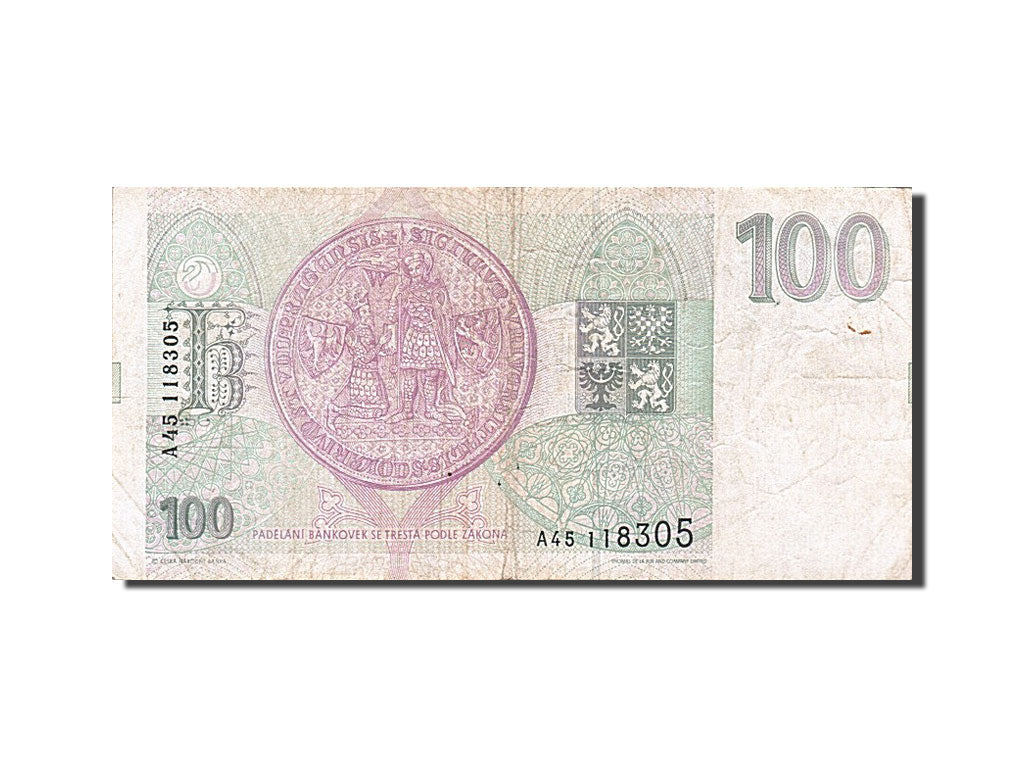 Banknote, Czech Republic, 100 Korun, 1993, VF(20-25)
