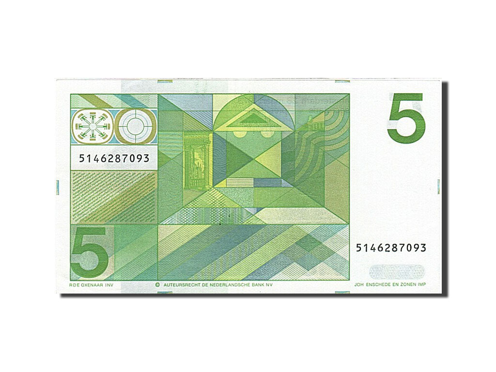 Banknote, Netherlands, 5 Gulden, 1973, 1973-03-28, UNC(60-62)