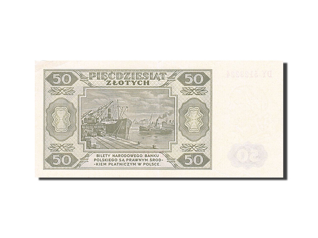 Poland, 50 Zlotych, 1948, KM #138, 1948-07-01, UNC(60-62), DY 5123224
