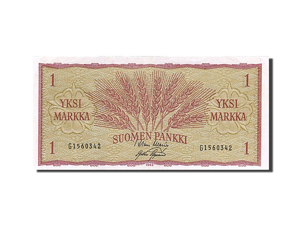 Finland, 1 Markka, 1963, KM #98a, AU(55-58), G 1560342