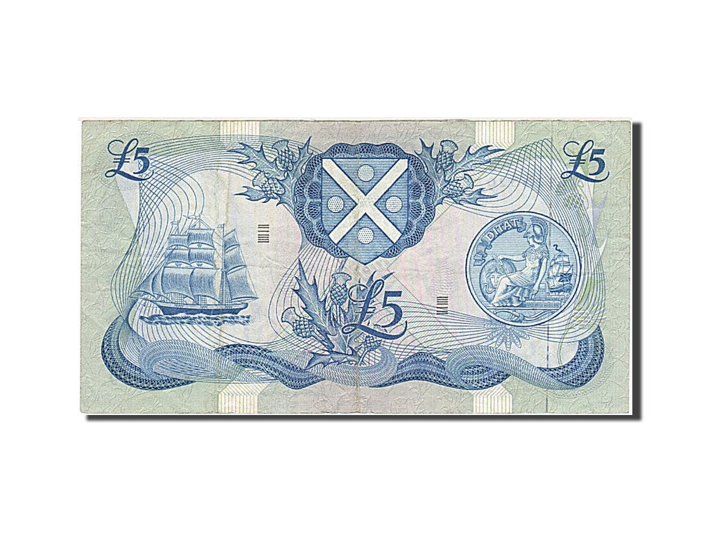 Scotland, 5 Pounds, 1973, KM #112b, 1973-09-05, EF(40-45), V 728829
