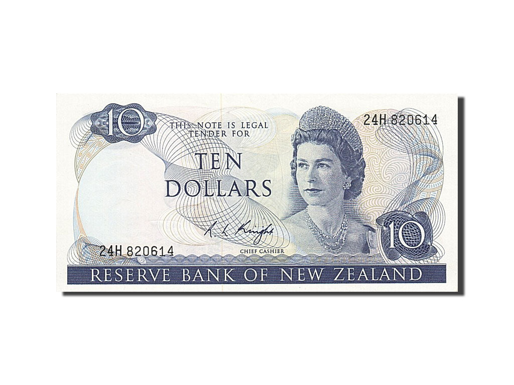 Nuova Zelanda, 10 Dollars, 1967, SPL