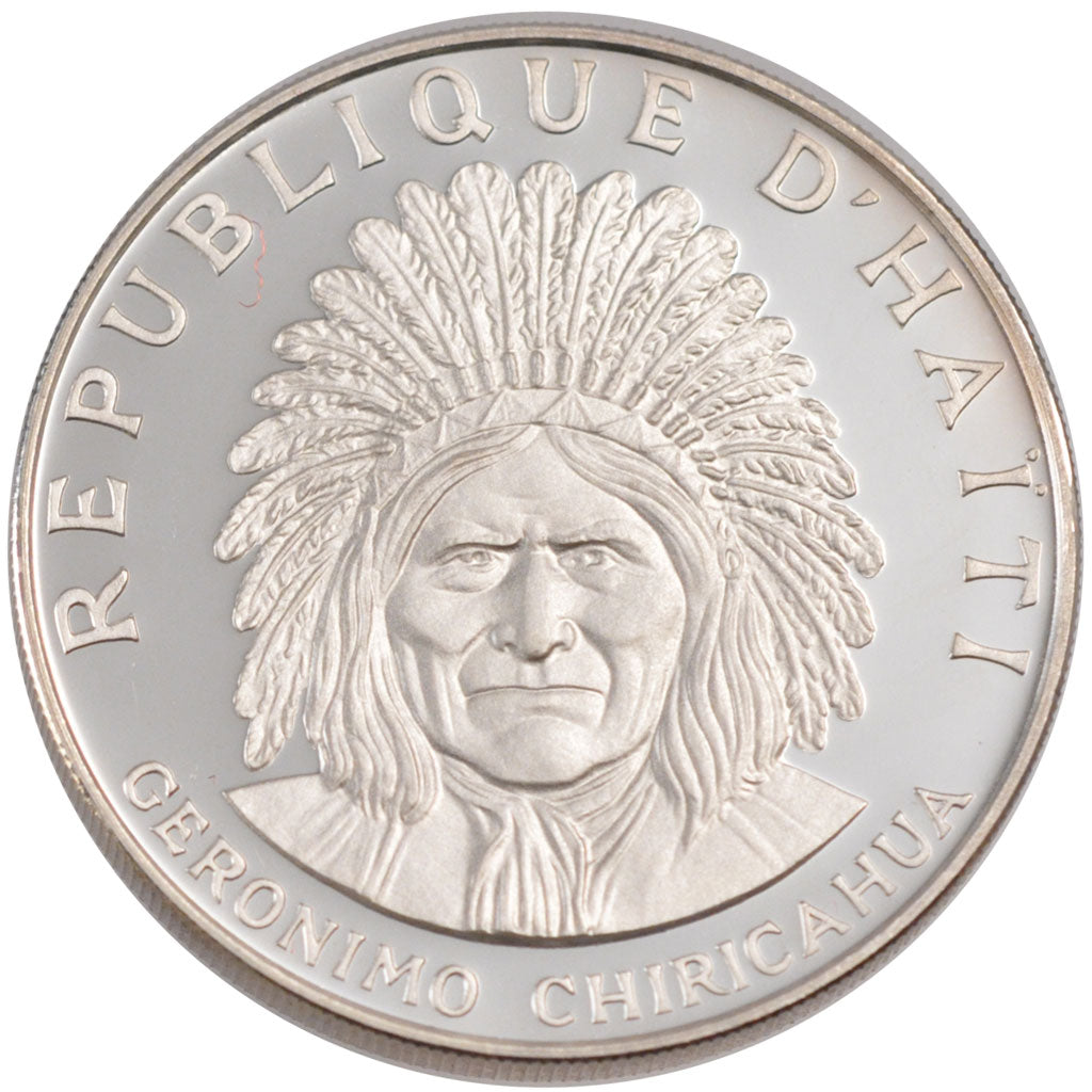 HAITI, 10 Gourdes, 1971, KM #82, MS(65-70), Silver, 40, 47.05