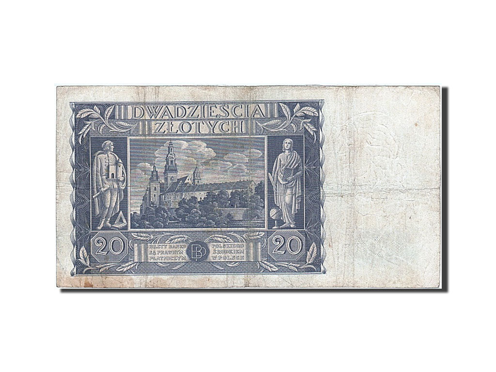 Poland, 20 Zlotych, 1936, KM #77, 1936-11-17, F(12-15), BC 5632330