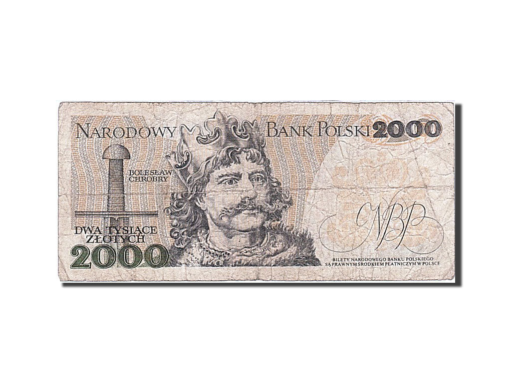 Poland, 2000 Zlotych, 1979, KM #147b, 1979-06-01, VG(8-10), BK 0124001