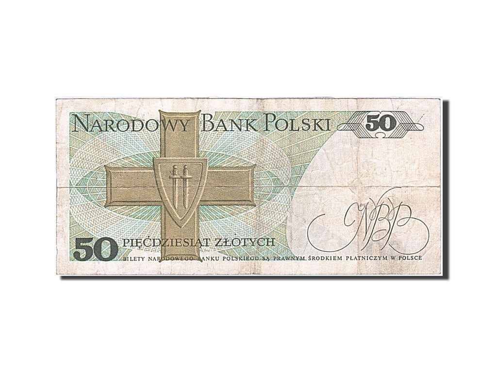 Poland, 50 Zlotych, 1975, KM #142a, 1975-05-09, VF(20-25), BE 5428149