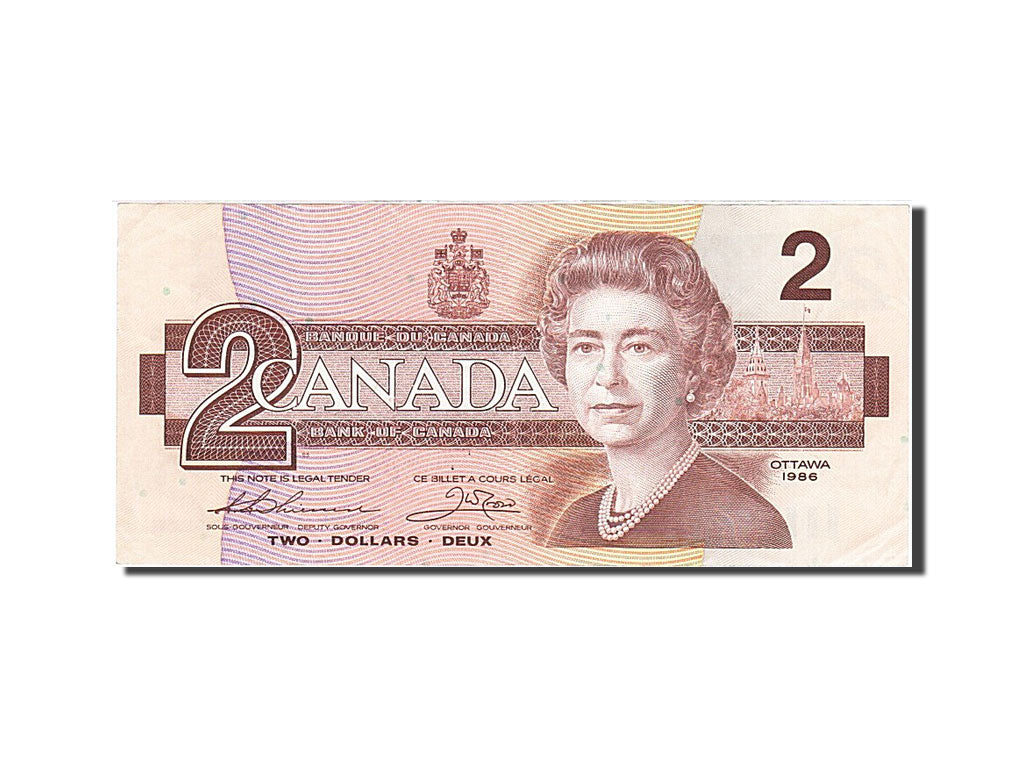 Canada, 2 Dollars, 1986, KM #94b, AU(50-53), BRF 7728881