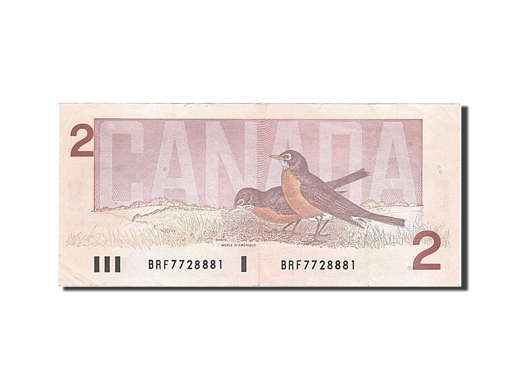 Canada, 2 Dollars, 1986, KM #94b, AU(50-53), BRF 7728881