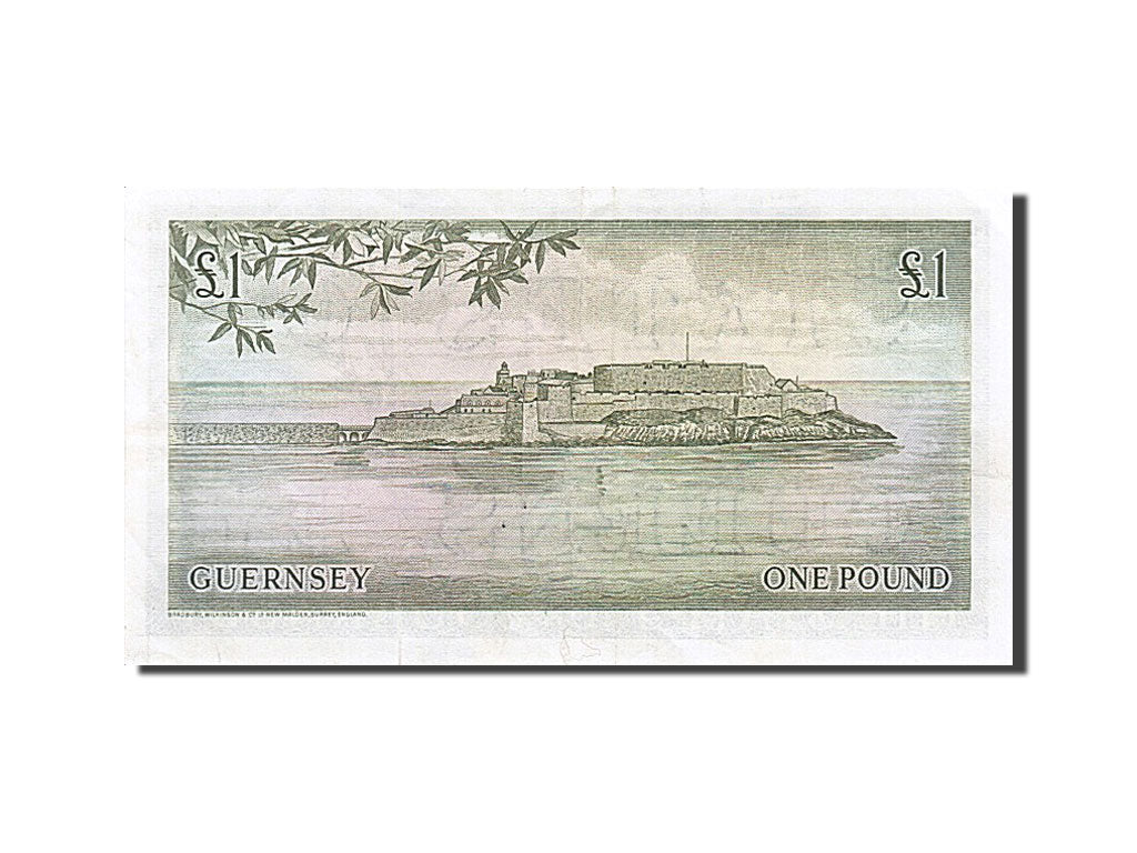 Guernsey, 1 Pound, 1969, KM #45c, EF(40-45), G 615459